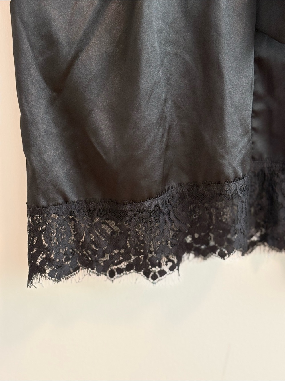Satin Lace-Trim Robe - Picture 8 of 10